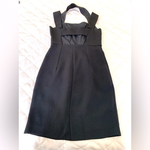 Maje black mini dress with wide straps and sexy cut-out at its back Maje Size 1 - Picture 8 of 16